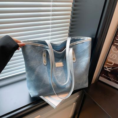 Sacs Tote Classiques Vintage en Cuir PU pour Femmes Sacs à Bandoulière Polyvalents Vintage pour Dames Grande Capacité Sacs à Main Féminins sous le Bras