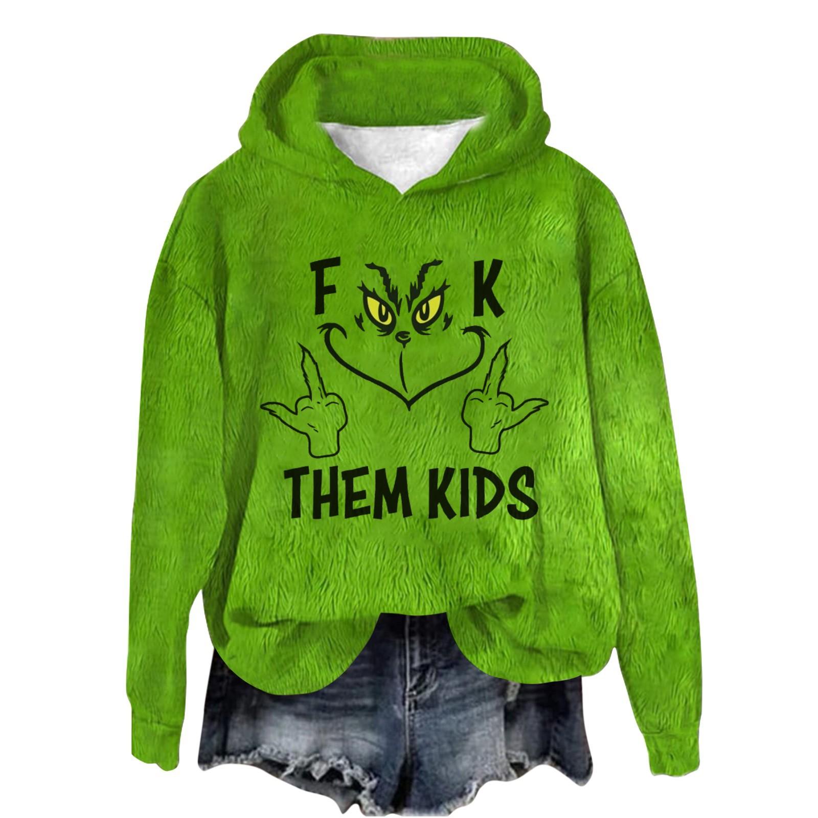 

Жіноча толстовка з фланелевим верхом і капюшоном з різдвяним принтом і довгим рукавом M