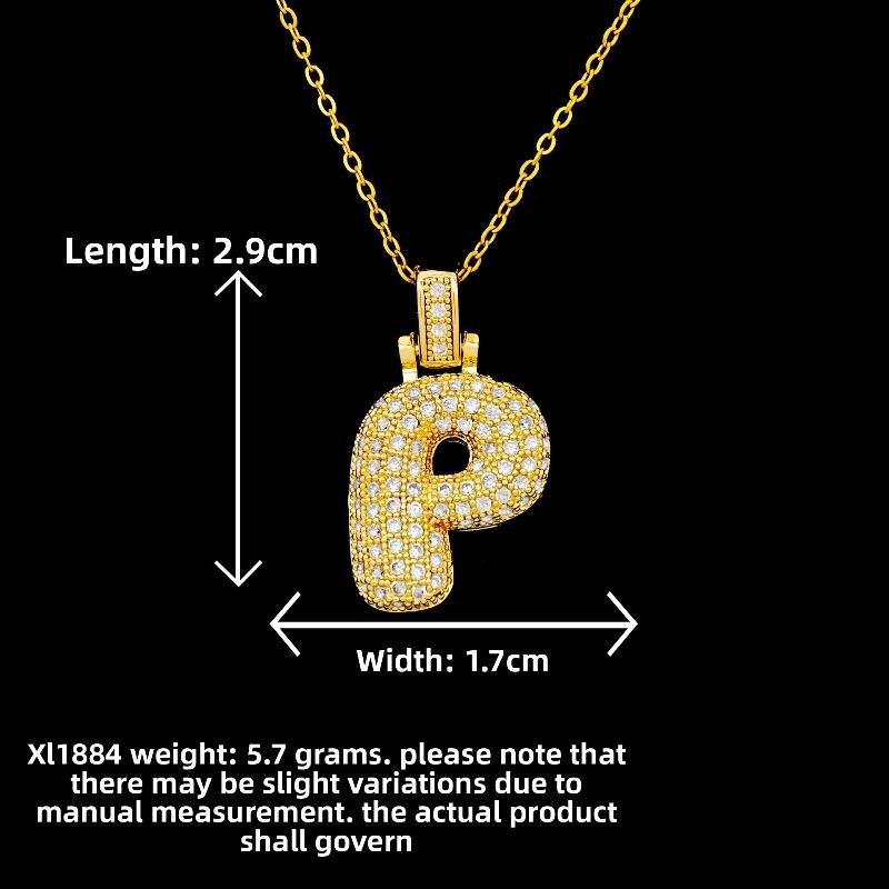 New Style Necklace Featuring Trendy Letter Design In Bold Font, with A Luxurious and Exclusive Look, Suitable for Sophisticated Accessories.