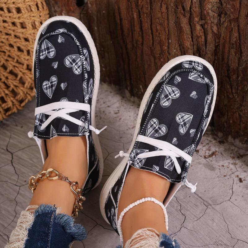 Freizeitschuhe Leinenschuhe Damenschuhe Graffiti Unifarbene Damenschuhe