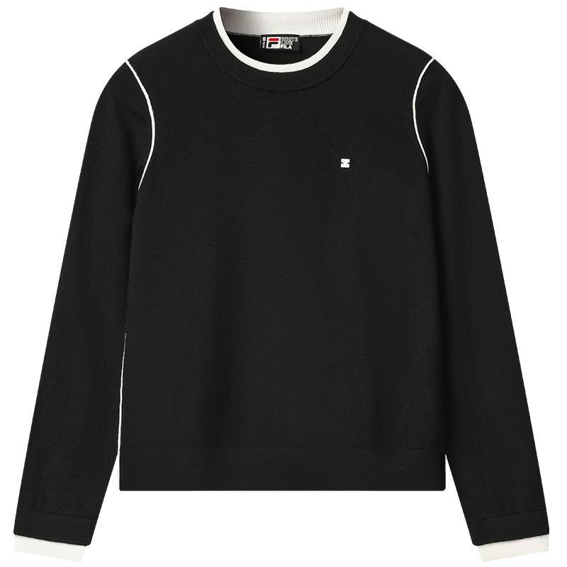 FILA Women s Faux Layered Knitted Pullover Sweater S