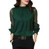 Spring Shirt Back Button Workwear Skin-touching Trendy Elegant Lady Casual Blouse Streetwear