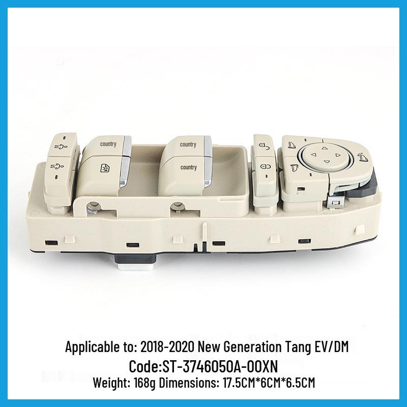 BYD Tang EV/DM Power Window Switch Assembly for 2018-2019 Models (Part #3746050A-00XN)