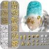 Charms Étoile de Mer Dorée 3D Coquillage Charms Manucure Métal Clous Perles Caviar Clous Manucure Été Décorations Manucure