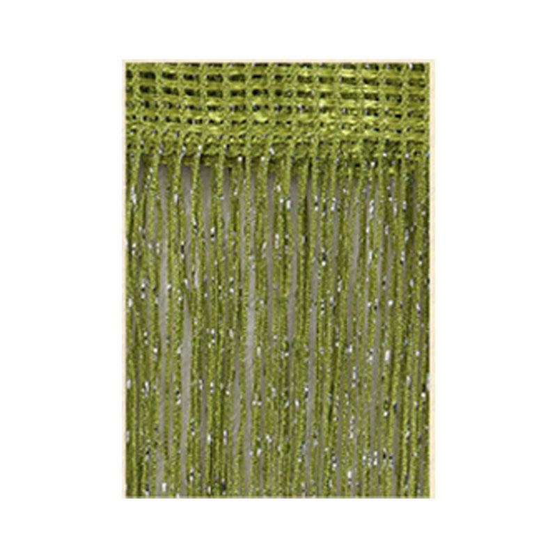 

200 см X 100 см Украшения для дома Серебряная линия Дверные шторы Блестящий балдахин с кисточками Flash