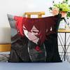 Game Genshin Diluc Cushion Cover Washable Linen Pillowcase Soft For Sofa Bed Cozy Home Room Decor