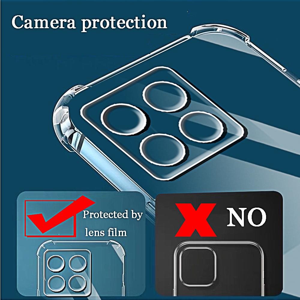 Transparente Stoßfeste Silikon Weiche Hülle Für Xiaomi Mi 15 14 14T 13 13T 12 12X 12S 12T 11 11T Pro Lite 5G Klare Hülle Fundas