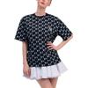 MLB New York Yankees Logo Lässiges Rundhals Kurzarm T-Shirt Unisex Oberteile Schwarz 3ATSM0843-50BKS