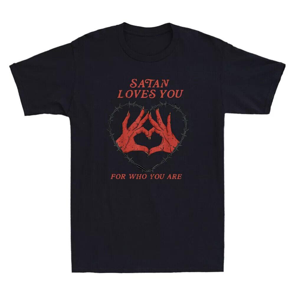 

Satan Loves You For Who You Are Funny Unisex Gift T-Shirt Small to 5XL Unisex T-Shirt XL