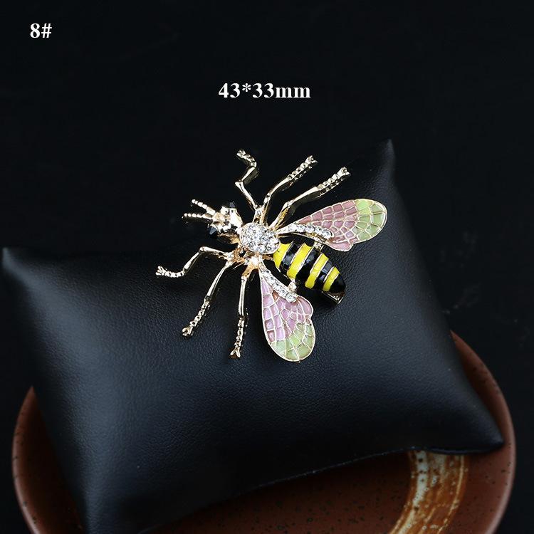 Mode Farbe Biene Tier Brosche Zubehör Anstecknadel Süßes Insekt Metall Kragennadel Broschen