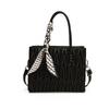 Ielgy Fashion Ladies Pleated Underarm Bag Commuter Classy All-Match Tote Bag