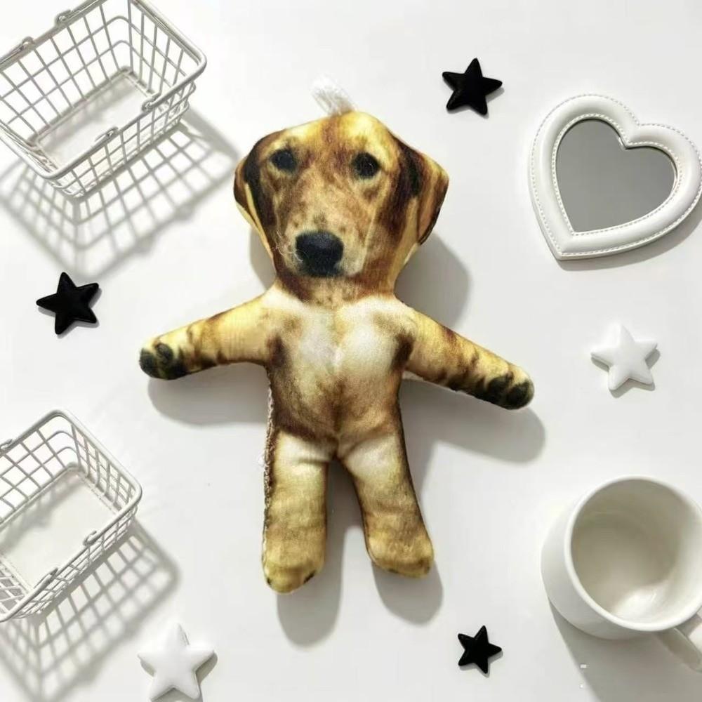 Wire Skeleton Abstract Twist Keychain Animal Figure Funny Cat Toy Kawaii Dog Pendant Doll Children