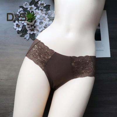 Damska koronkowa bielizna bezszwowe majtki z niskim stanem miękkie rozciągliwe majtki bikini niewidoczne pod ubraniem damskie niewidoczne majtki