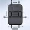 6-Pocket Car Seat Back Storage Bag Wear-Resistant Car Backseat Organizer Tissue/Cup Holder Waterproof Anti-Kick Pad