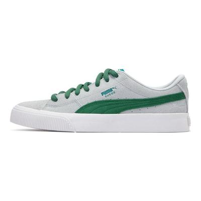 Suede Skate Nitro Low Top Skate Shoes Unisex Sneakers Gray Green 386082-10