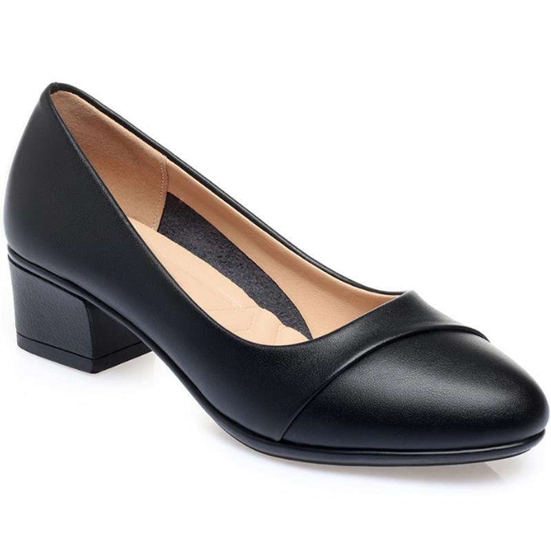 Women's Shoes Spring And Autumn New Wedge Soft Bottom Mom's Shoes Non-slip Black Work Shoes Fashion Outdoor Loafers Female