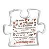 2D Flat, German Mom Puzzle-Shaped Acrylic Desktop Decoration Plaque, Home Decor Plaque Hanging Wall Art Decorative Garden Decoration for Room Door Sig