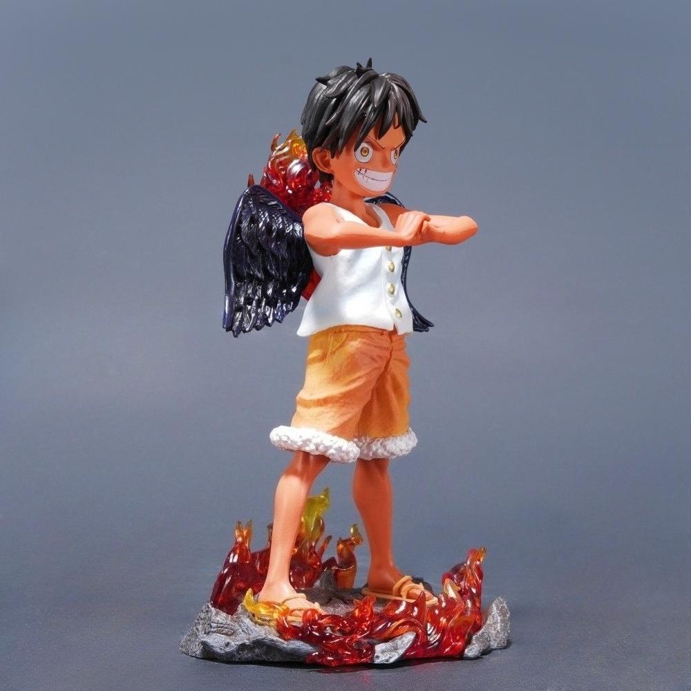 17cm/6.69in Anime ONE PIECE Figure Seraphim Luffy Action Figures Pvc Statue Desktop Ornamen Collection Model Toys Gifts