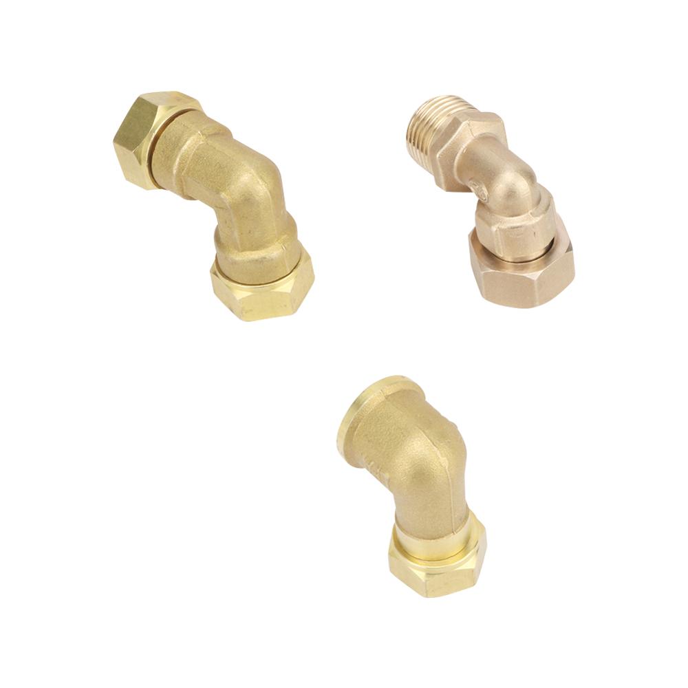 Brass Elbow G1/2 Junction Union Joint Coupling 1/2" Male/Female Connector Plumbing Pipe Fittings Copper Connection Adapters