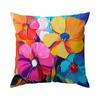 Colorful Abstract Flowers Cushion Covers Pillowcase Fantasy-Inspired Home Decor Sofa Cushion Cover Living Room Bed Car Decor