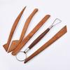 5pcs/set Strong Soft Clay Wood Handle Carving Pottery Tools