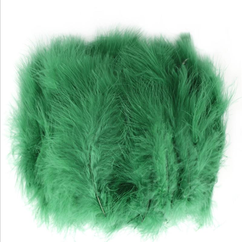 20Pcs Turkey Marabou Feathers Plumes DIY Creative Leisure Decoration Wedding Carnival Handicrafts Accessories Fly Tying Material