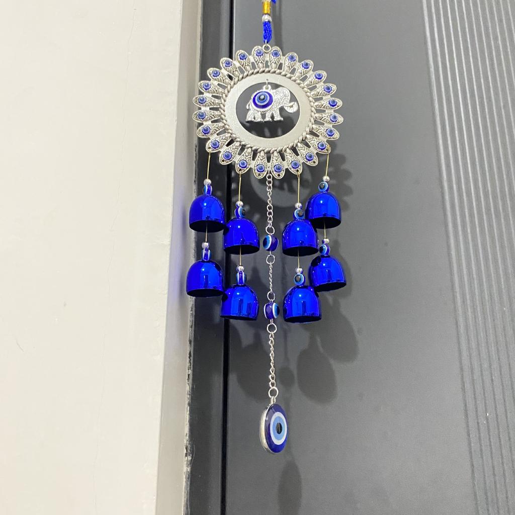 New Sunflower Metal Wind Chime Blue Eyed Elephant Owl Pendant Bell Home Garden Decoration Hanging Pendant Aesthetic Room Decor
