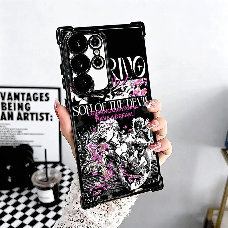 Custodia per Telefono Morbida Cool JoJo Adventure Per Samsung Galaxy S26 Ultra S25 Edge S24 FE S23 Plus S22 S21 + S20 Placcatura Anti-Caduta Fundas
