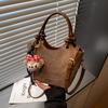Trendy Fashion Bucket Bag Women's Autumn and Winter Simple Versatile Shoulder Bag High-end Casual Women's Bag