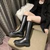 Boots Children's Autumn and Winter New Fashion Versatile Comfortable But Knee Boots Flat-bottomed High Boots Women