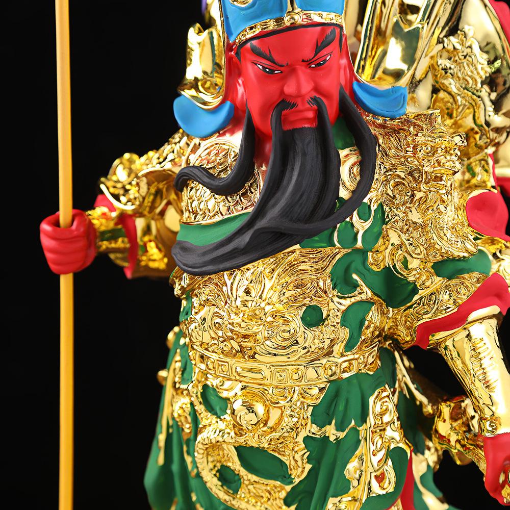 High Quality Resin Guan Gong Buddha Statue Home Offerings Arts God of Fortune Decor