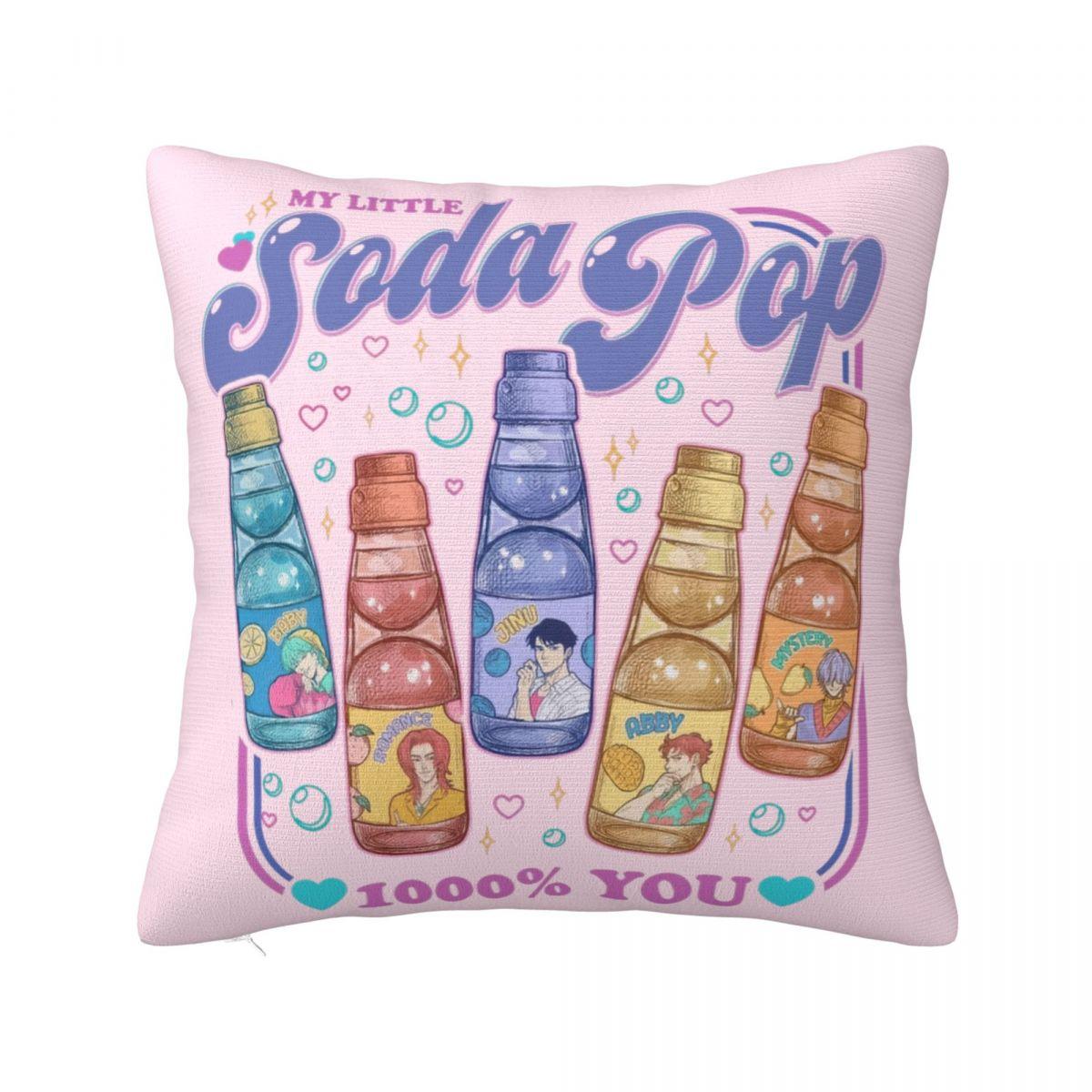 

Газировка Saja Boys Demon Hunters Kpop Наволочка Мягкий Полиэстер Наволочка Декор Чехол для Подушки Сиденье Квадратный 45*45см 30x30cm 12x12in