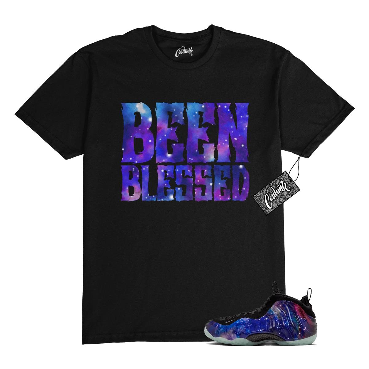 Galaxy Foamposite One Zoom Rookie Obsidian Black Anthracite T Shirt Match BB 3XL