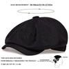 Autumn Winter Casual Men Newsboy Hat Retro Classic Beret Hats Warm Street Caps Unisex