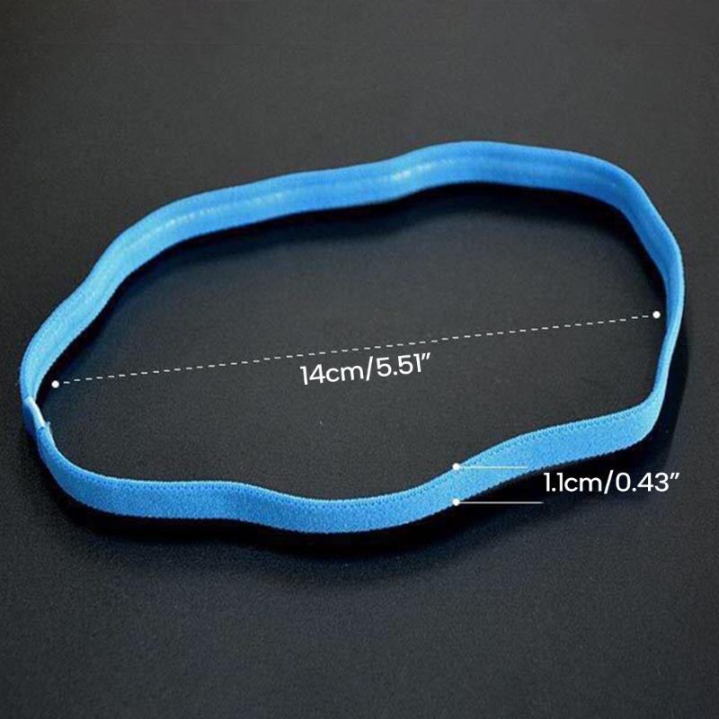 Thin Non-slip Elastic Sports Headbands, Elastic Silicone Grip Exercise Hair Sweatbands for Soccer Basketball Tennis Yoga