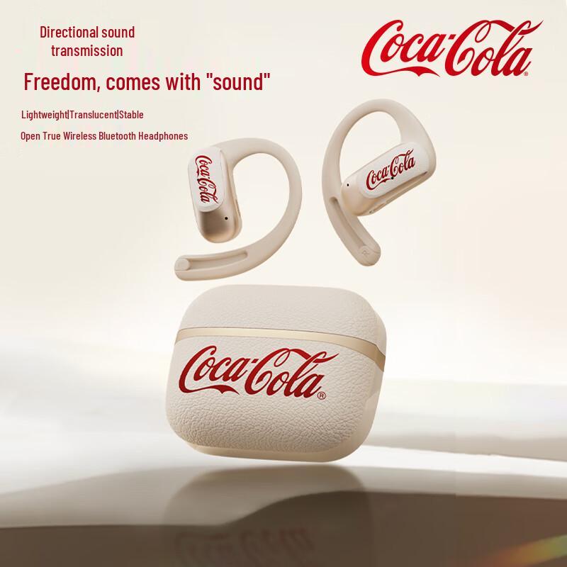 

Coca-Cola T32 Open-Ear Bone Conduction Bluetooth Earbuds