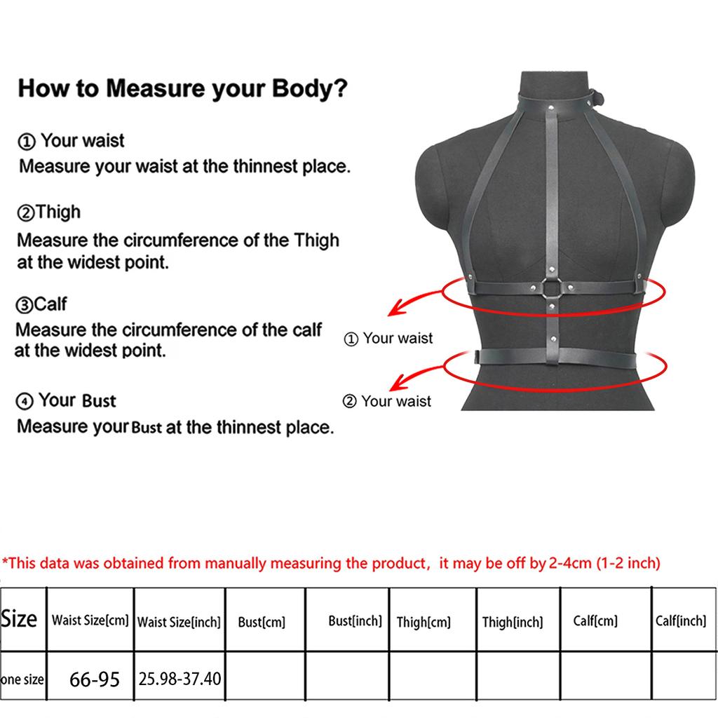 PU Leather Harness Waist Belt for Women, Fashion  Goth Corsett Belt ,Adjustable Waist Belt for Party Cosplay