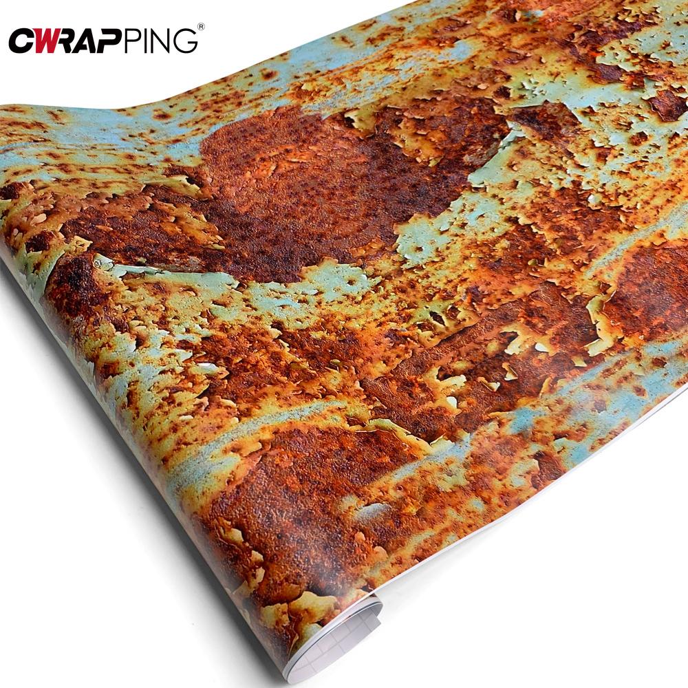 Rusty Texture Vinyl for Motorcycle Vinyls Vintage Car Wrapping Film Car Body Films Tuning Auto Accessories Sticker Wrap Adhesive