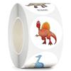 500PCS Children's Cartoon Stickers Little Dinosaur Pattern Kids Stationery Supplies School Teacher Supplies Reward Stickers