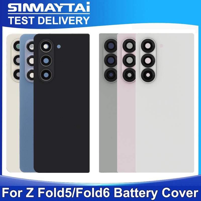 Per Samsung Z Fold5 Fold6 5G Cover Batteria in Vetro Pannello Alloggiamento Posteriore Parti Lente Fotocamera Per Z Fold 5 6 Cover Batteria