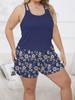 Women's Pajamas Two-piece Set of Halter Shorts Casual Loose Home Wear