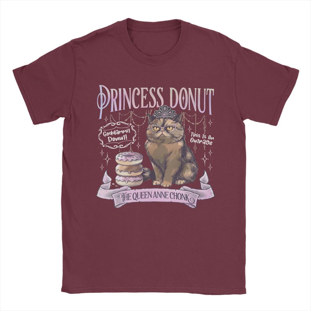 Princess Donut Dungeon Crawler Carl T Shirt for Men Cotton Funny TShirts O Neck Tee Shirt Short Sleeve Tops New Arrival