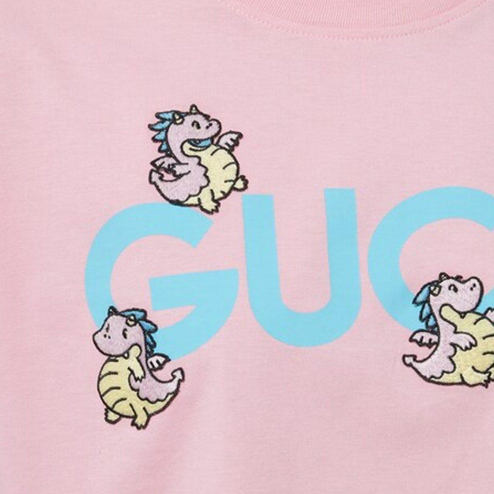 Gucci SS24 Drop-Shoulder-Ärmel T-Shirt Damen 779016-XJGED-5358