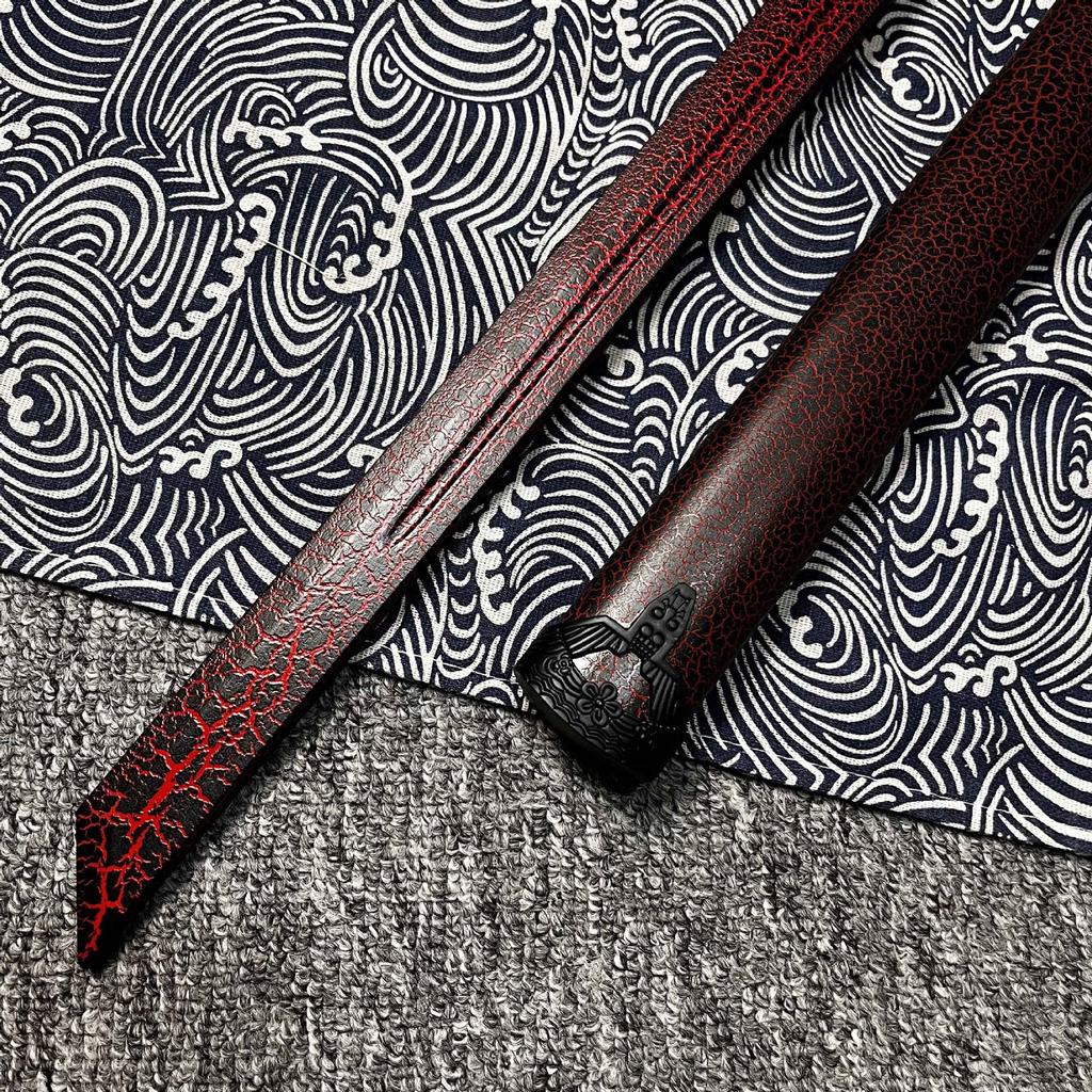 Tang Dynasty Horizontal Sword Wooden Sword Samurai Blade with Sheath Toy Prop cos Knife Flower Practice Knife Stage Performance Children's Toy Knife