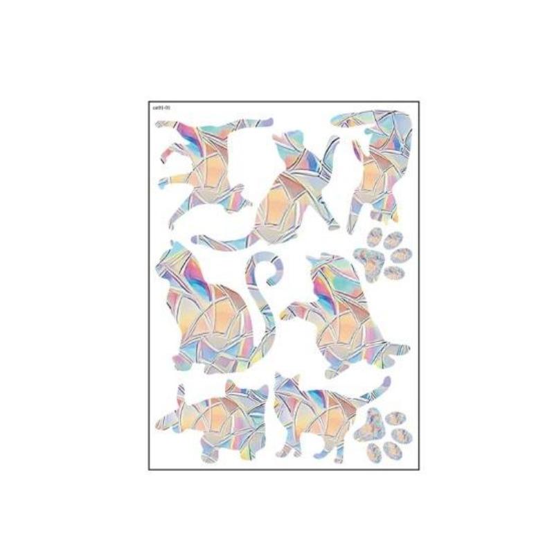 Fensteraufkleber, Schmetterlinge, selbstklebend, Regenbogenprisma, Sonnenfänger, zum Dekorieren von Glasaufklebern, Heimdekorationszubehör