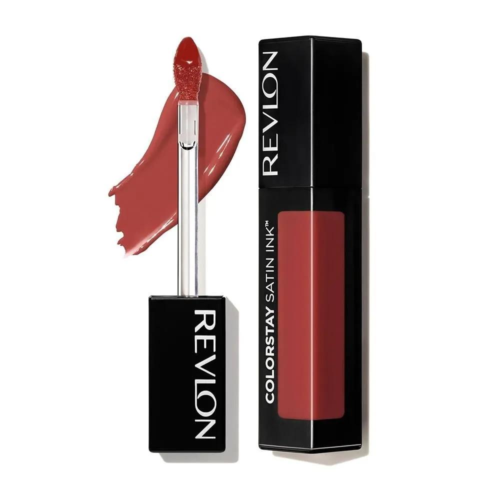 Revlon ColorStay Satin Ink 1 Pack 013 Holly Pumpkin Revlon ColorStay Satin Ink Liquid Lipstick, Longwear