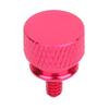 20PCs Set Hand Tighten Screws Aluminum Alloy Thumb Screws Anodic Oxidation Fasteners 6#-32 Teeth(Hot Pink )