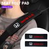 1/2Pcs Car Safety Belt Shoulder Cover Pad Plush Seat Belt Shoulder for Mugen Power Civic Accord CRV Hrv Jazz Accessories