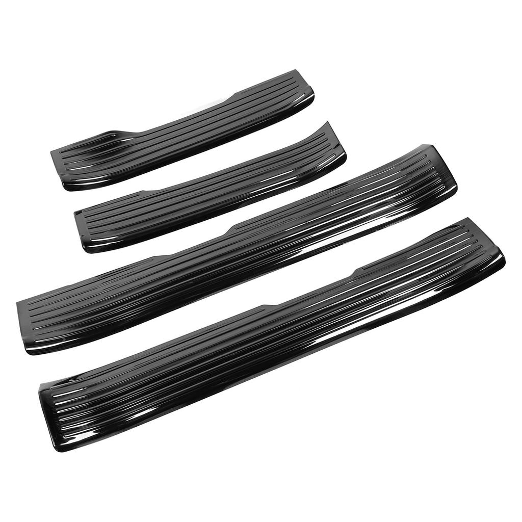 4PCS Door Sill Scuff Plate Guard Protector Trim Stainless Steel Polished Self Adhesive for 2024