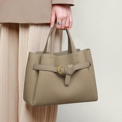 Handbag Bag Women's New Autumn and Winter Leather Mother Bag Crossbody Large Capacity Bucket Bag Women's Bag Luggage